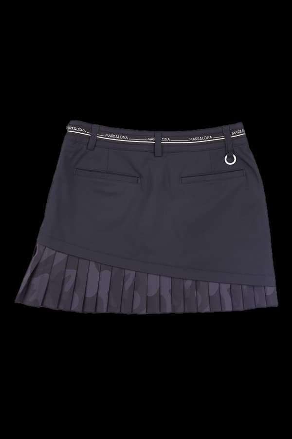 사이드로고 플리츠스커트 