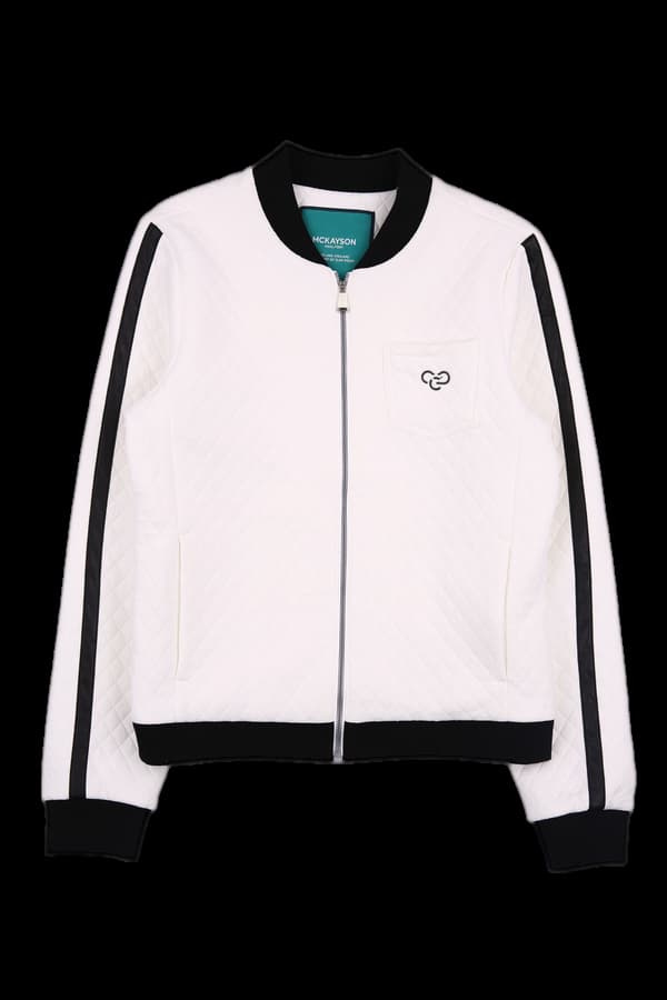 가죽패턴  로고집업