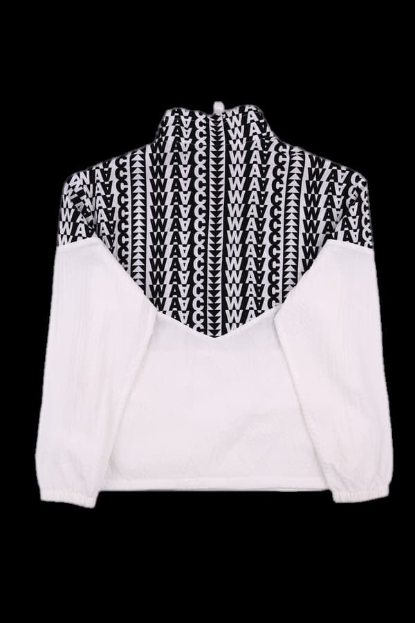 로고 패턴 반집업 바람막이