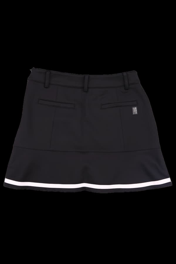 배색 로고 스커트