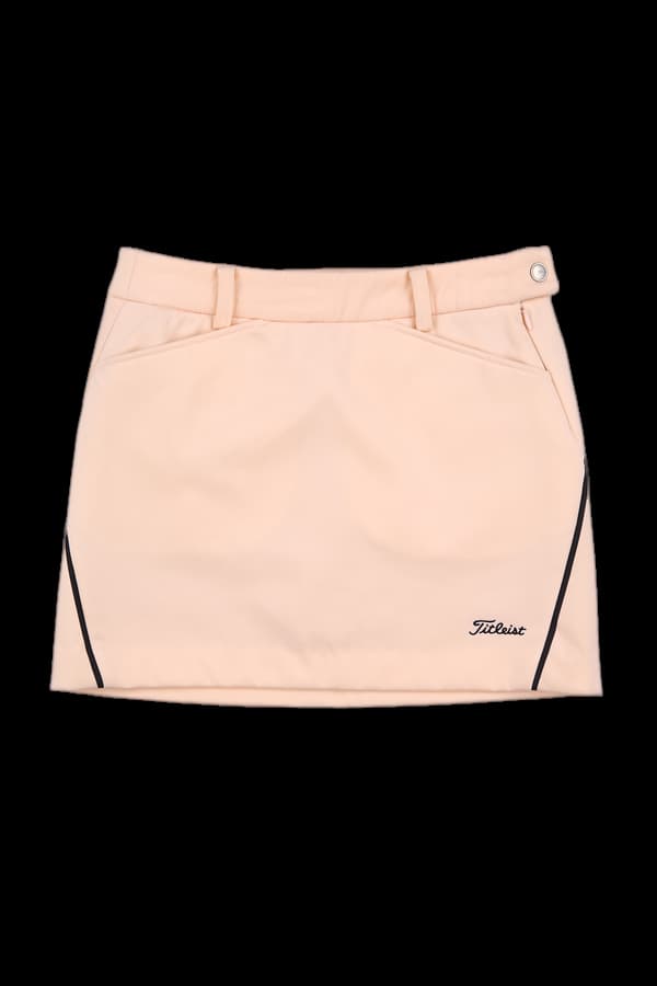 로고 기모 스커트