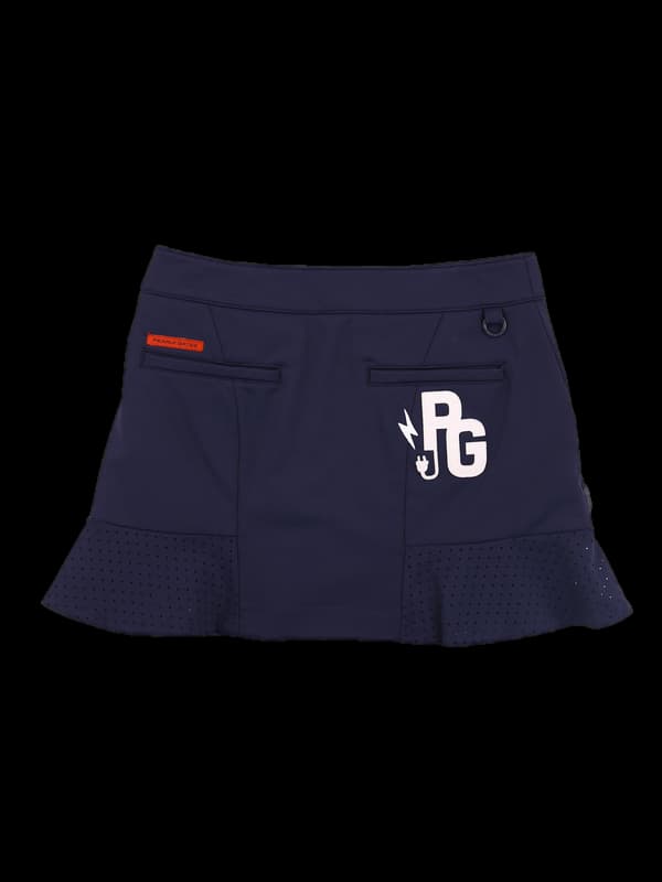 로고 나일론 스커트