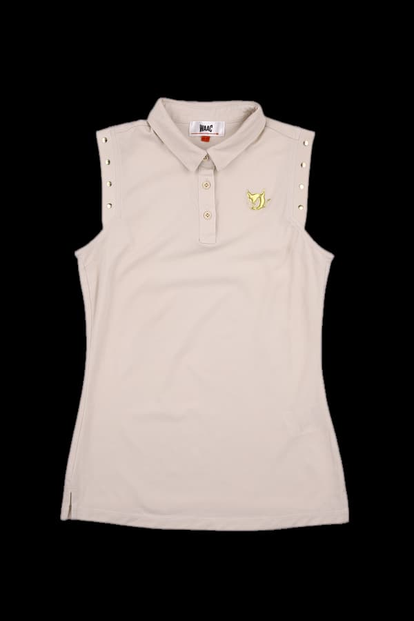 카라 슬림 민소매 티셔츠