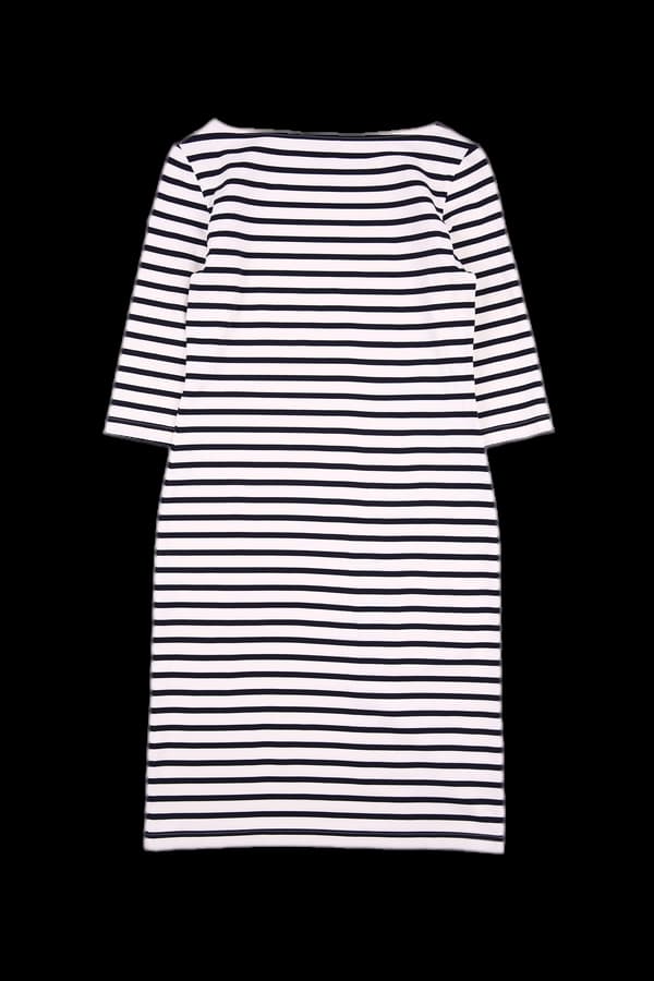스트라이프 슬림 원피스 