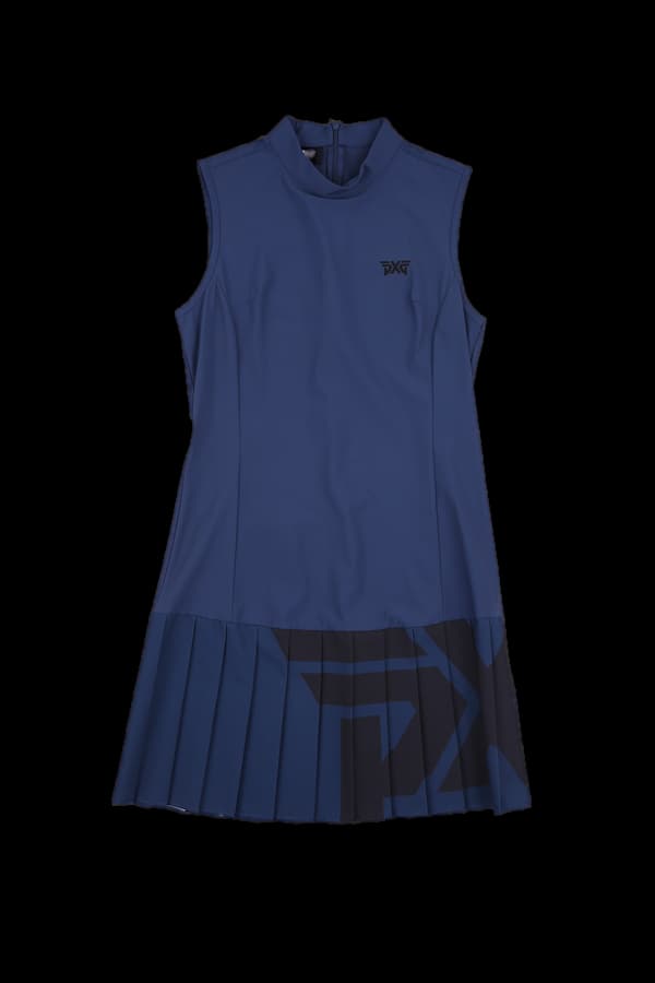  빅로고 플리츠 원피스