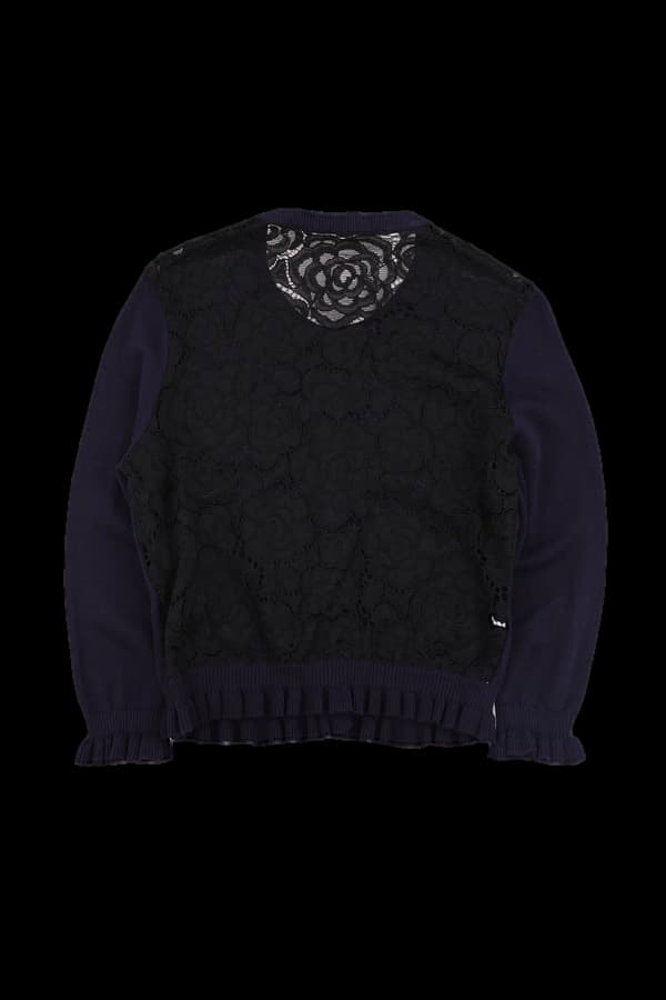 레이스 진주가디건