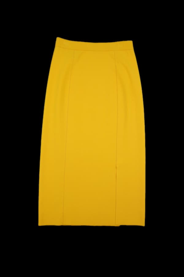 니트 미디 스커트