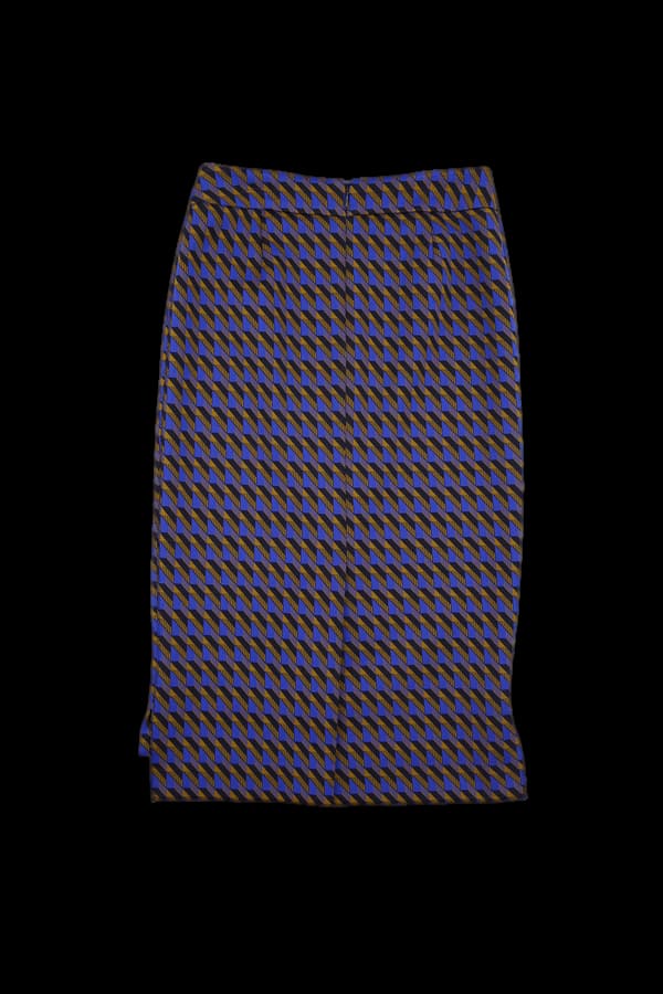 패턴 뒷트임 스커트 