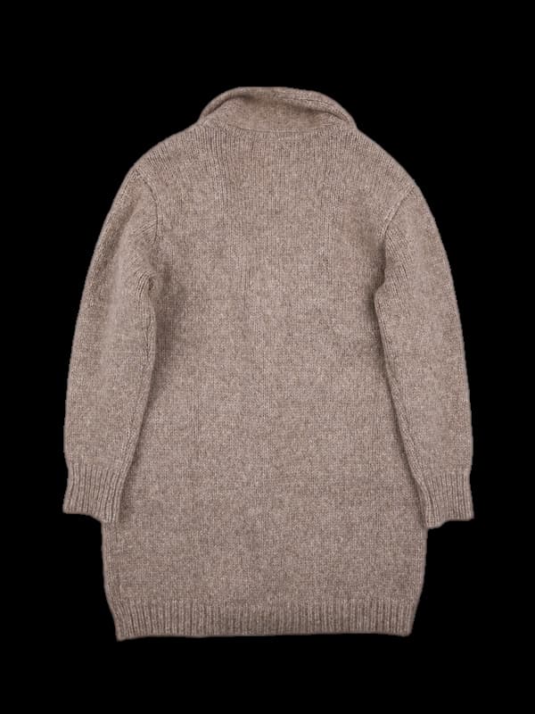 알파카 롱 가디건 