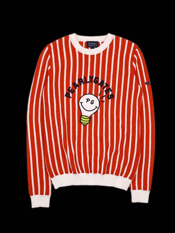 빅로고 스트라이프 긴팔 티셔츠