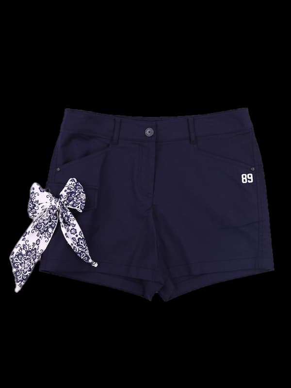 리본 코튼 반바지 