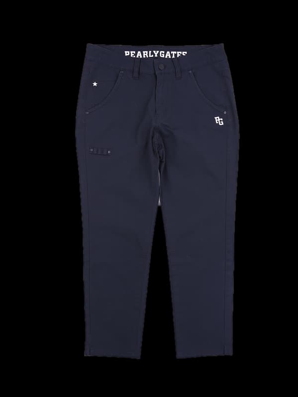 사이드 로고 코튼 팬츠 