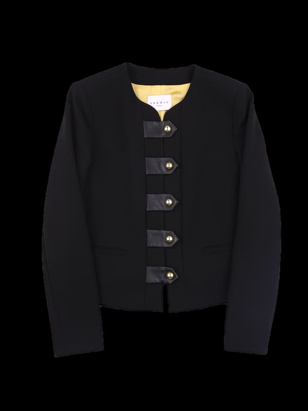 부클 단추 자켓 