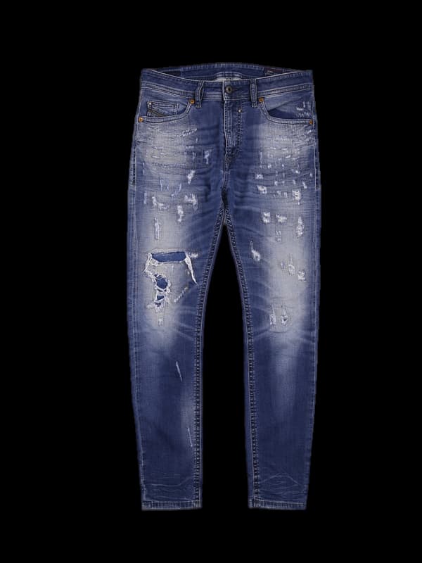 진청 데님 스키니진 팬츠