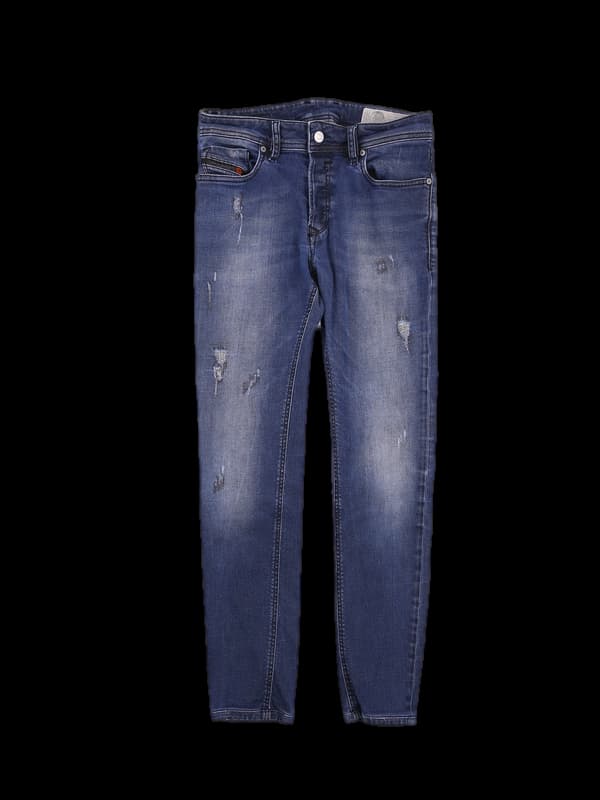 데님 진청 팬츠 