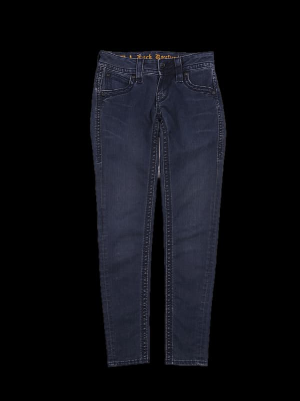 사이드 패턴 데님 팬츠