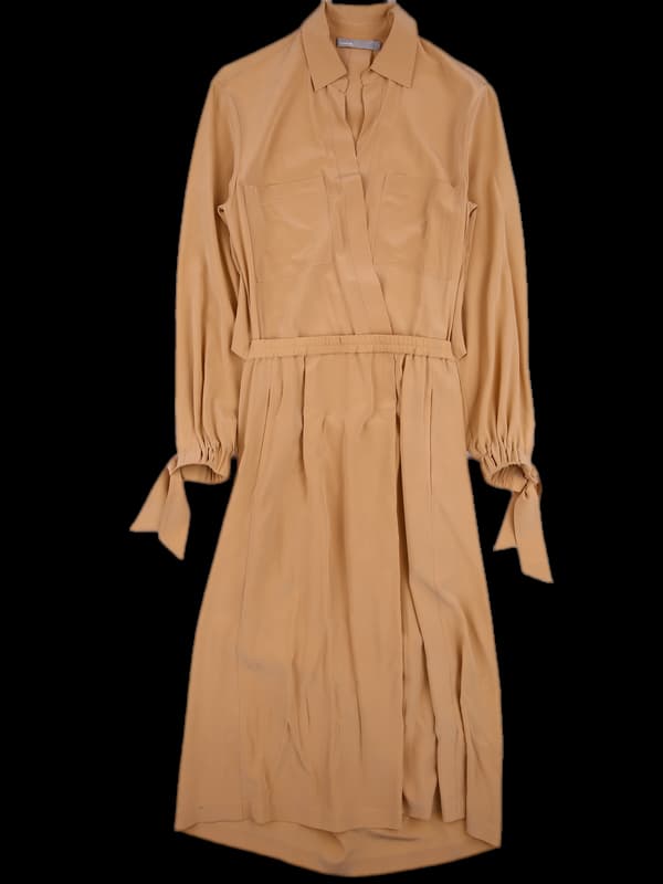 실크 롱 원피스