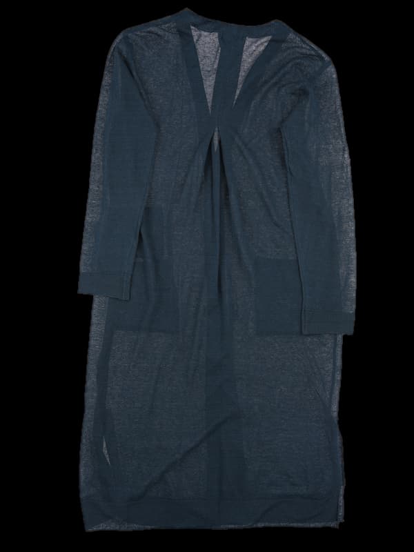 로고 숄 가디건 