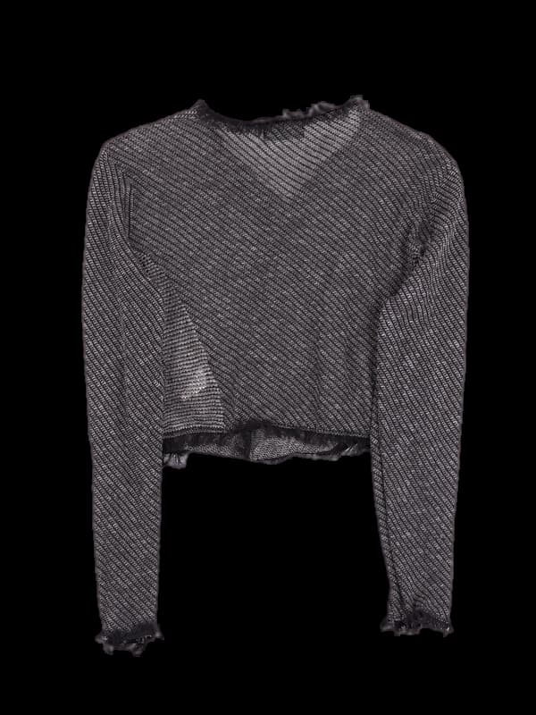 패턴 오픈 숏 가디건 