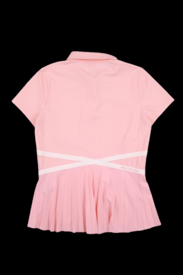 플리츠 반팔카라티