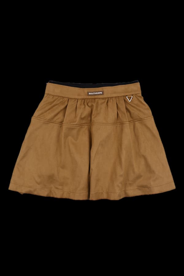 벨벳 로고 스커트