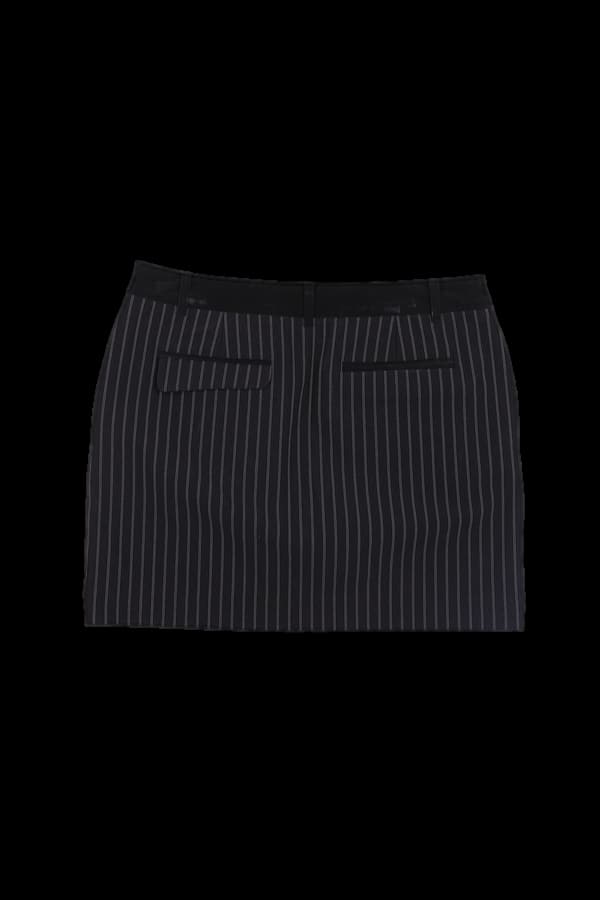 스트라이프 기모 스커트 