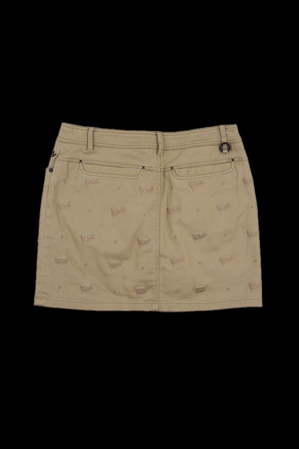 자수 면 스커트