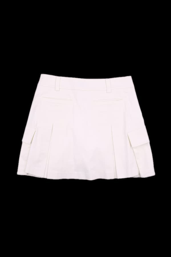 면 포켓 스커트