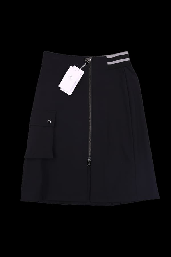 [새상품] 지퍼 미디스커트