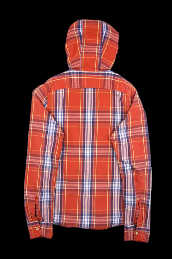 [남성] 후드체크셔츠