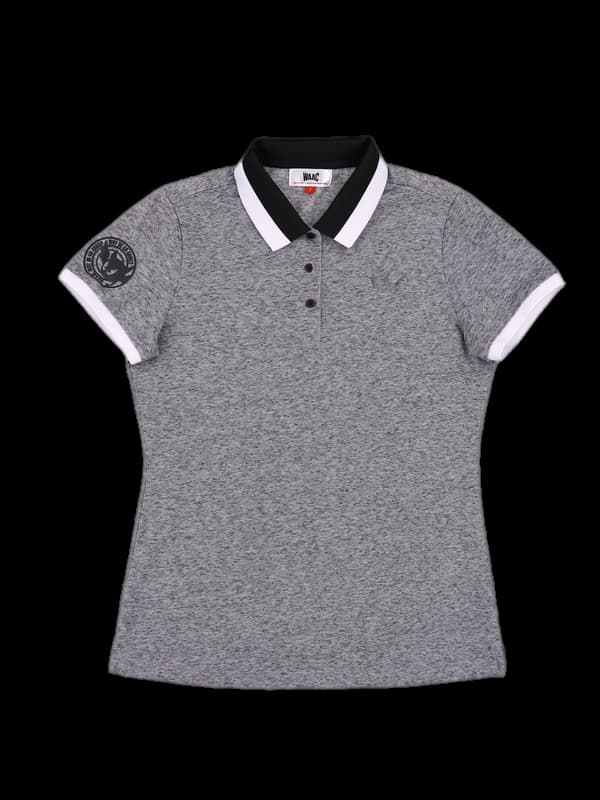 배색 카라 반팔 