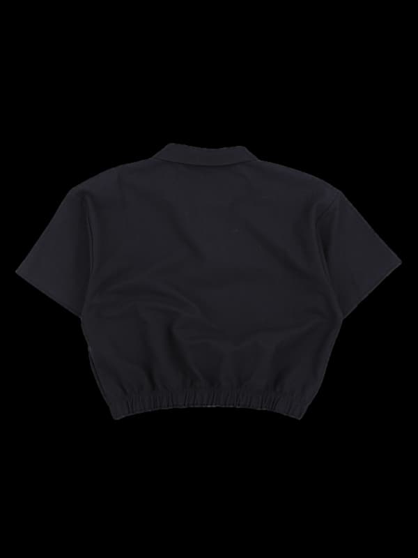 스트링 카라 반팔 