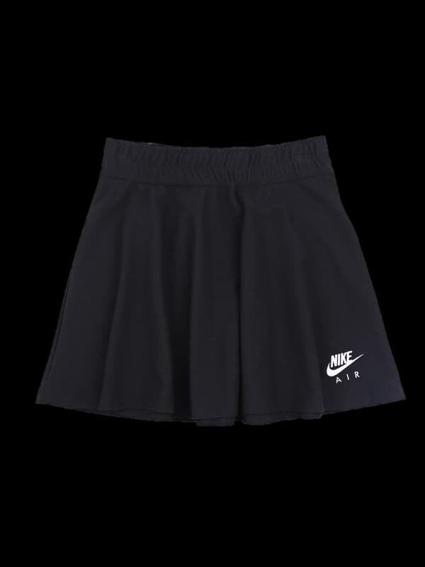 로고 플레어 스커트