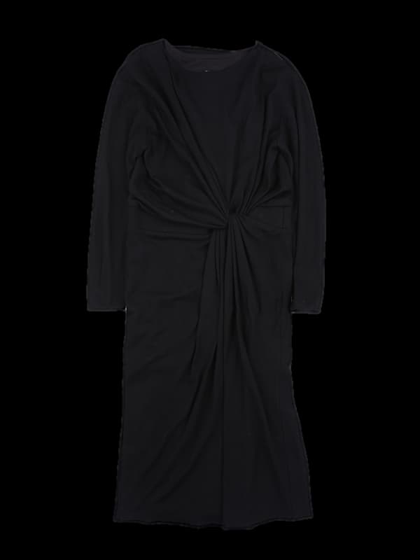 모직 꼬임 롱 원피스