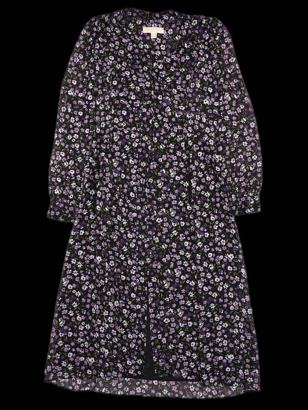 플라워 패턴 롱 원피스 