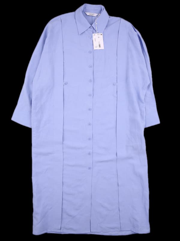 [새상품] 린넨 셔츠 롱 원피스 