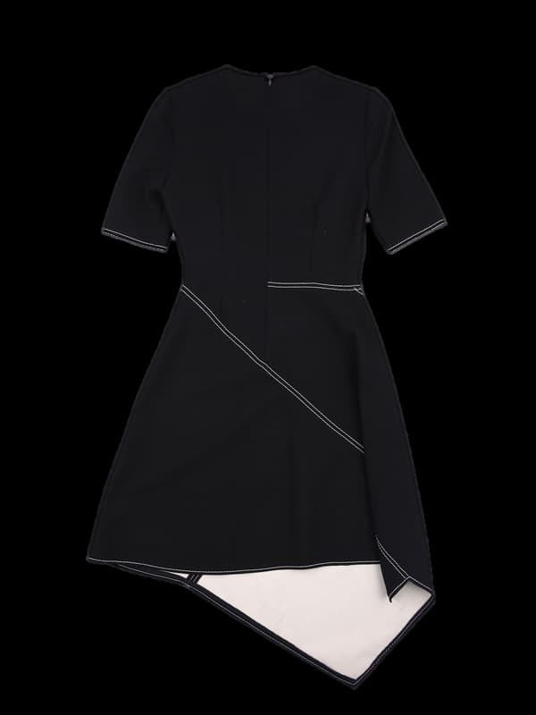 스티치 언발 원피스