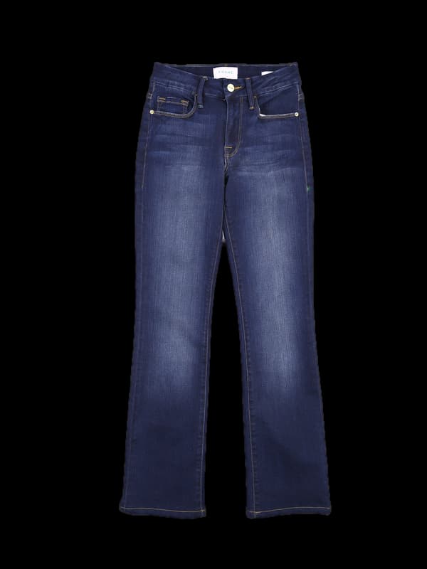 데님 진청 롱 팬츠