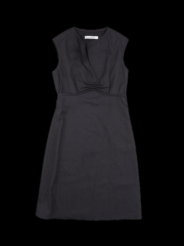 뒷트임 슬림 원피스 