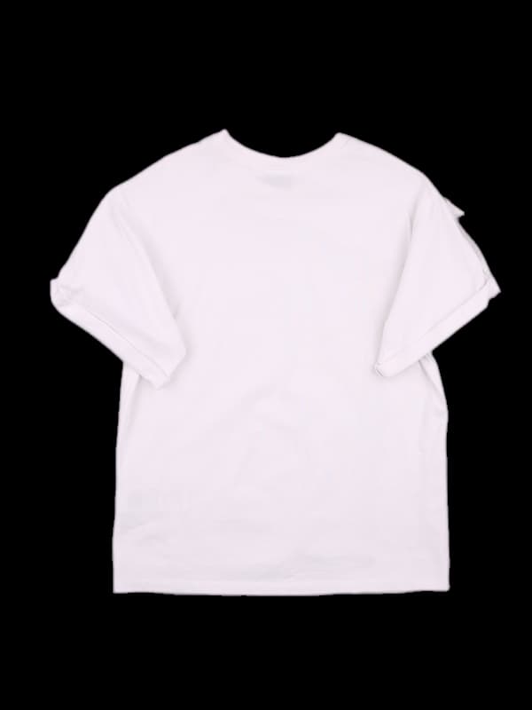 자수 패턴 반팔 