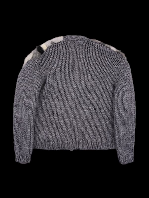 알파카 칼라 가디건