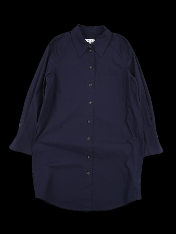 코튼 포켓 셔츠 원피스