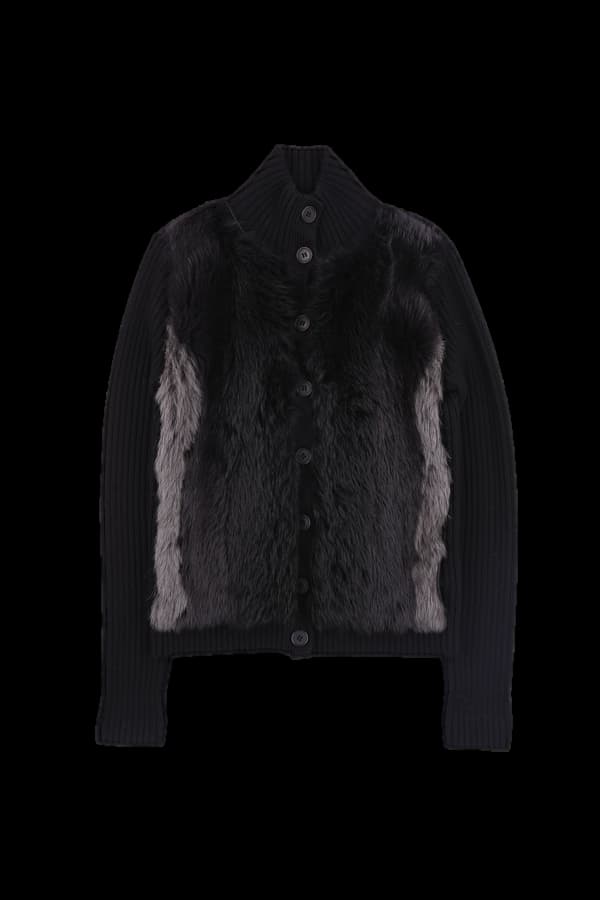 퍼 니트 가디건