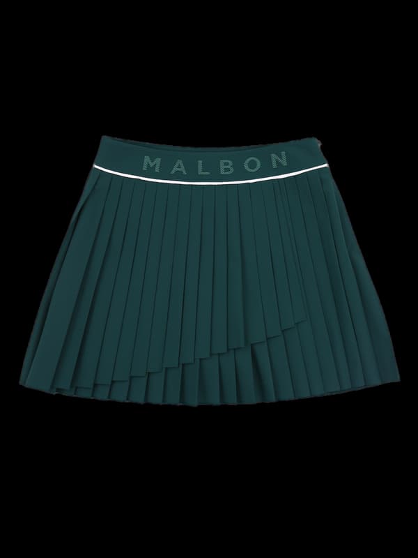 언발 플리츠 스커트