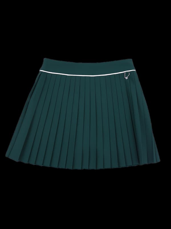 언발 플리츠 스커트