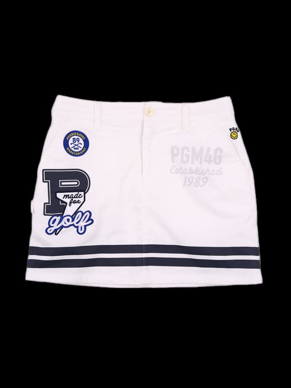 빅 로고 프린팅 스커트