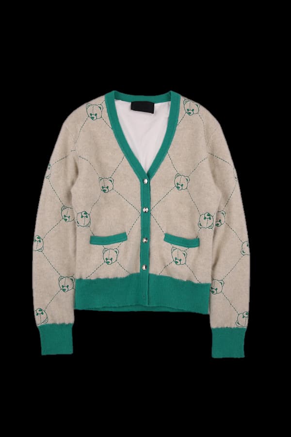 방풍 브이넥 가디건