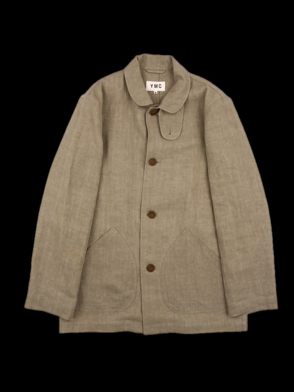 린넨 싱글 버튼 자켓