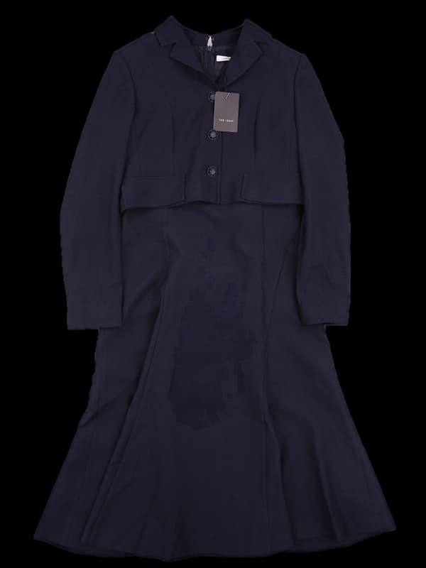 [새상품] 트위드 카라 롱 원피스