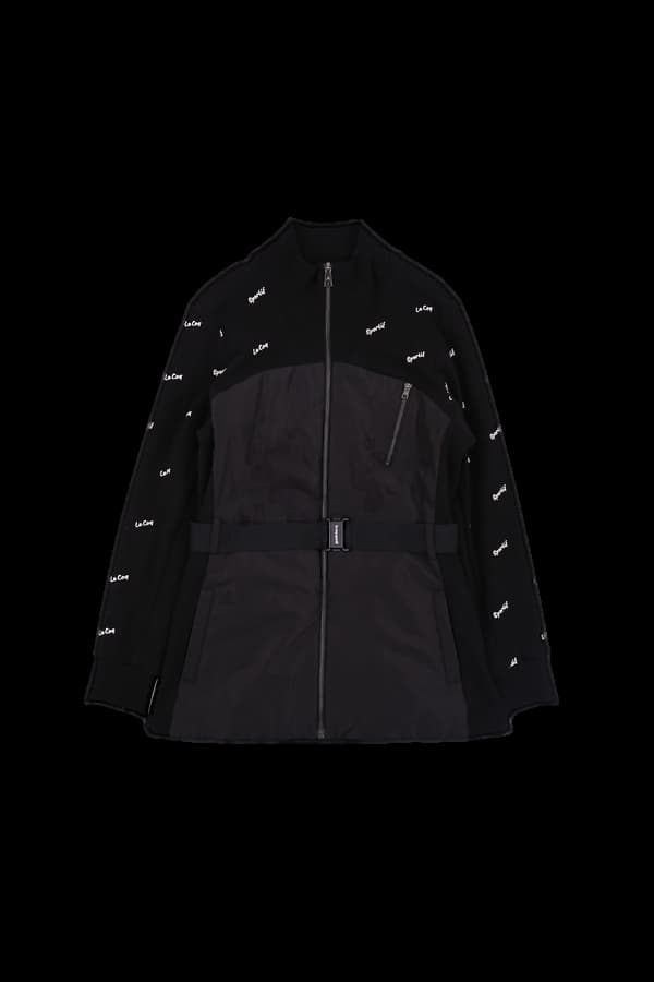 벨트 니트 패딩점퍼